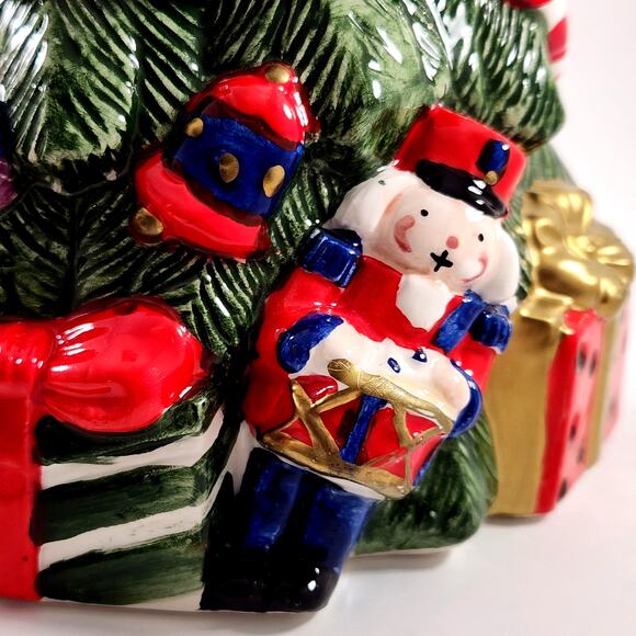 🎄Fitz and Floyd 1994 Christmas Tree Pitcher | Vintage Holiday Ceramic Serveware - Picture 11 of 11